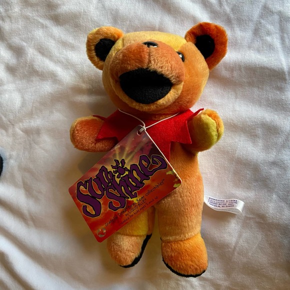 Grateful Dead Sun Shine Bear Bean Liquid Blue Collectibles Vintage New Old Stock - Picture 1 of 7